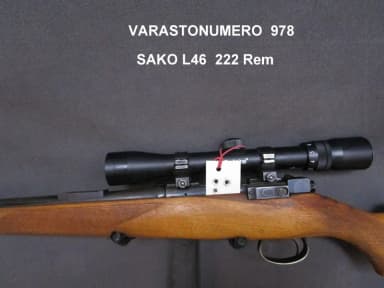 SAKO L46 222 Rem rifle with Fontaine 2-7x32 scope