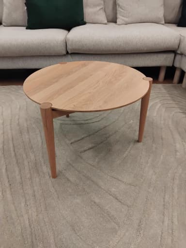 FDB Möbler D102 Søs runder Eichen-Couchtisch