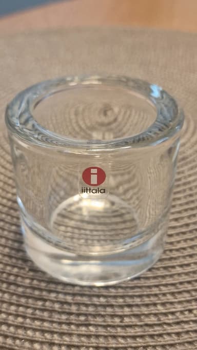 Conjunto de 3 faroles para vela Iittala Kivi en transparente, azul y gris
