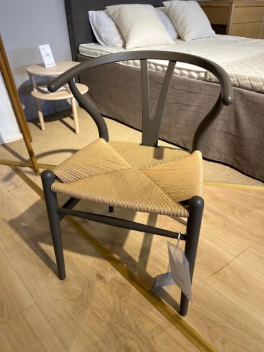 Carl Hansen CH24 Wishbone Stuhl in Schieferfarbe