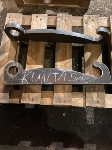 Paar Kunta 500 Adapter aus robustem S355K2N Stahl