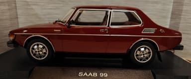Saab 99 EMS 1977 pienoismalli 1/18 mittakaavassa