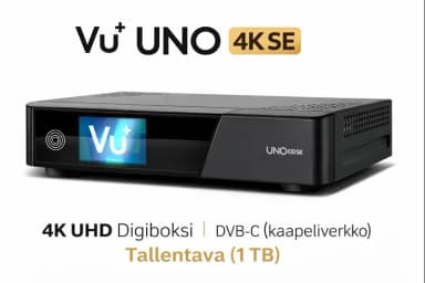 Vu+ DVB-C UNO 4K SE HD-Recorder mit 1000GB für Kabelnetz