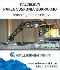 Baggervermietung von Avant bis Pillari in Uusimaa und Häme