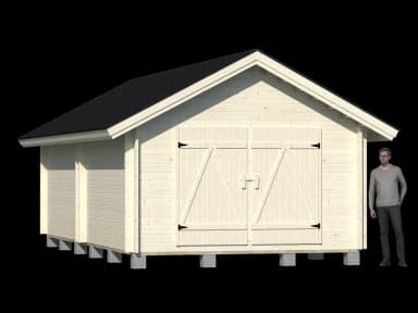 Venevaja 25 m² tilalla ja veneen katoksella