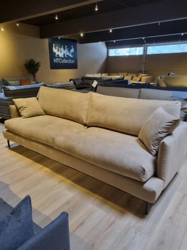 HT Collection Como Sofa 243 x 90 cm in Mocca Beige