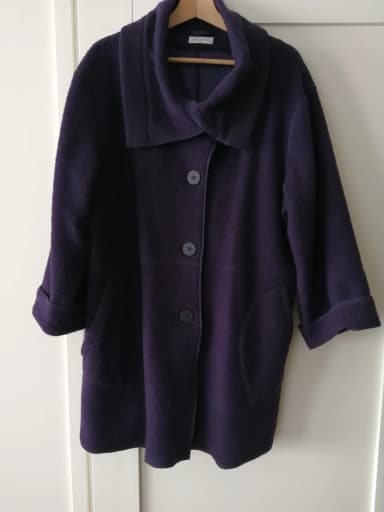 Damen Kaija S Wollstoff-Mantel in mittlerer Länge, Größe XL/XXL