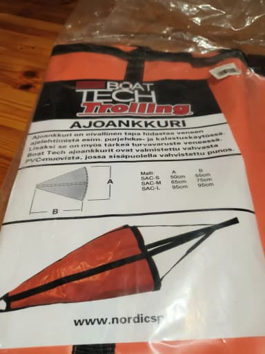 Ancla de barco sin usar talla L disponible