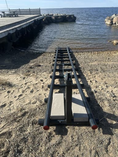 Verstellbare HDPE-Bootsauflage für Boote bis 12,5 m