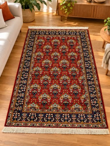 Upea käsinsolmittu persialainen Täbriz-matto 142x102 cm