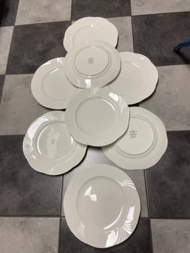 Juego de 8 platos de cena blancos Villeroy & Boch Arco Weiss 26,5 cm