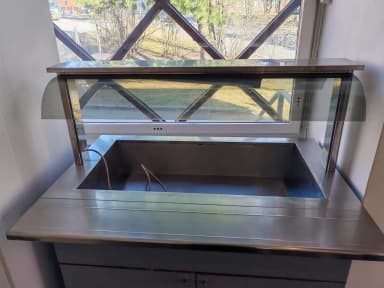Carro buffet frío con servicio doble 120x60 cm