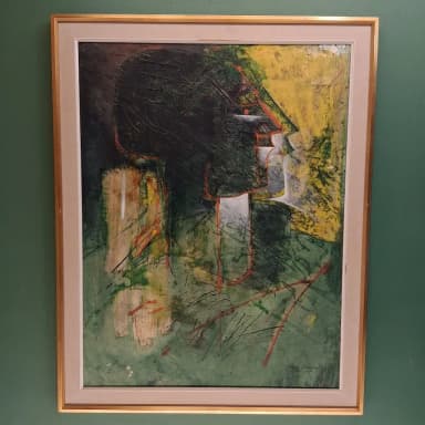 Painting signed by Tapio Kinnunen from 1964 with frame