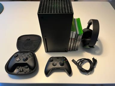 Microsoft Xbox Series X Konsole mit Elite 2 Controller und Spielen