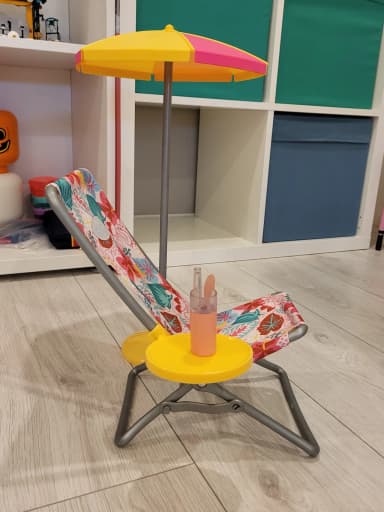 Baby Born sun chair and sun umbrella lightly used