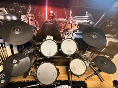 Roland TD-6V V-Drums con pedal doble Tama Dyna-Sync