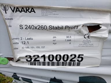 240 x 260 mm Balken, 96,6 Meter, zweite Qualität