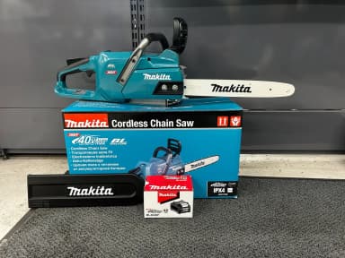 Makita UC010GZ 40V XGT Kettensäge ohne Akku mit BL4040F Akku und 3 Jahren Garant