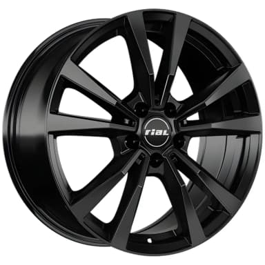 Rial M12 glänzend schwarze Felgensatz für Polestar 2, 8x19 und 9x19