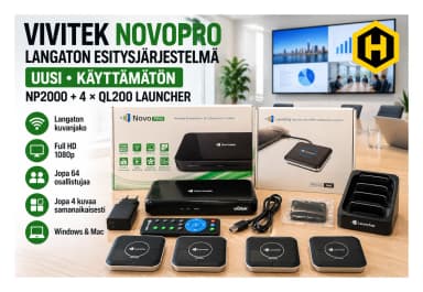 Vivitek NovoPRO NP2000 mit QL200 Launcher kabelloses System, neu