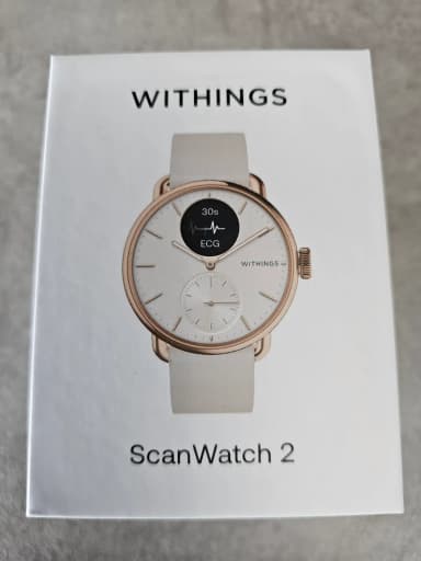 Withings ScanWatch 2 Hybriduhr 38mm weiß und rosegold