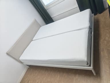 Estructura de cama IKEA Kleppstad 160x200 cm con colchones de espuma