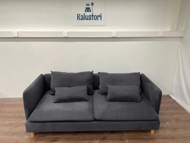 Ikea SÖDERHAMN 3-Sitzer Sofa in dunkelgrauem Fridtuna-Stoff