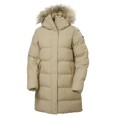 W Blossom Puffy Damen-Parkajacke mit Kunstpelzbesatz