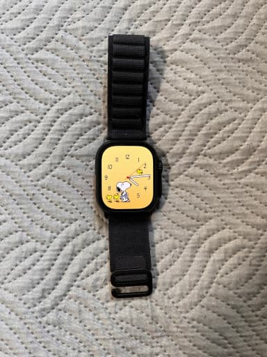 Apple Watch Ultra 3 schwarze Smartwatch, 3 Monate alt