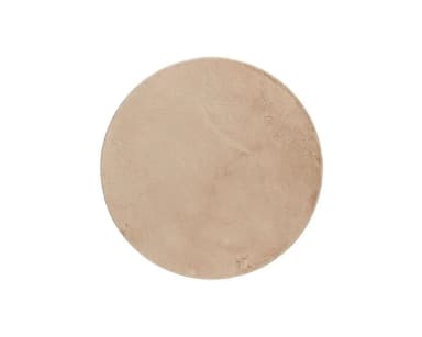 Alfombra redonda KM Home Relax beige de 120 cm de diámetro