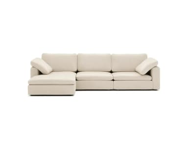 Sofá Visby beige para cuatro personas