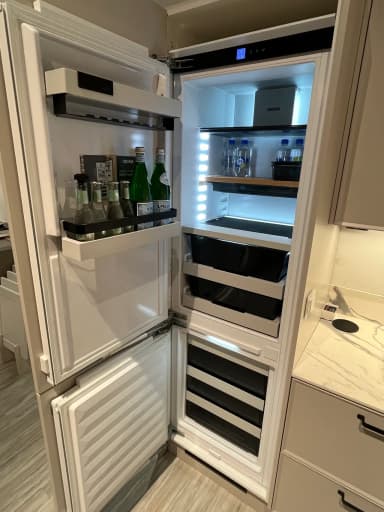 Bora integrert kjøleskap/fryser uten vannkobling