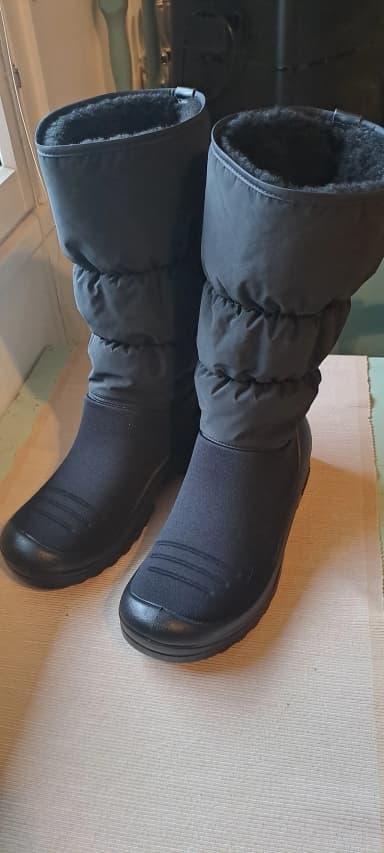 Botas de invierno Kuoma Kawaii para mujer con forro de teddy