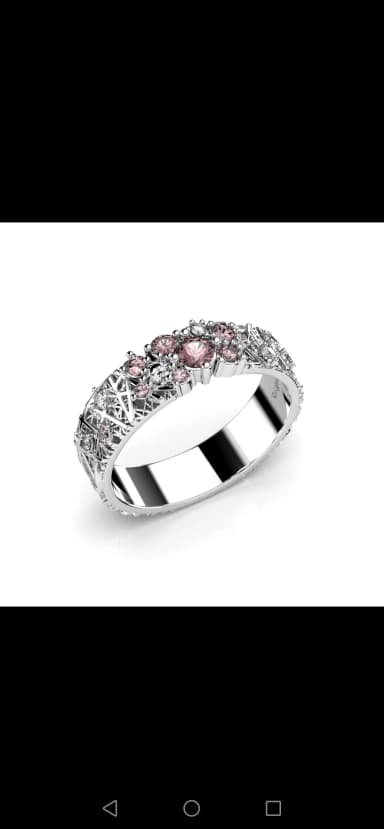 Festive Routa Rakka Pink -sormus koko 15,75 erinomaisessa kunnossa