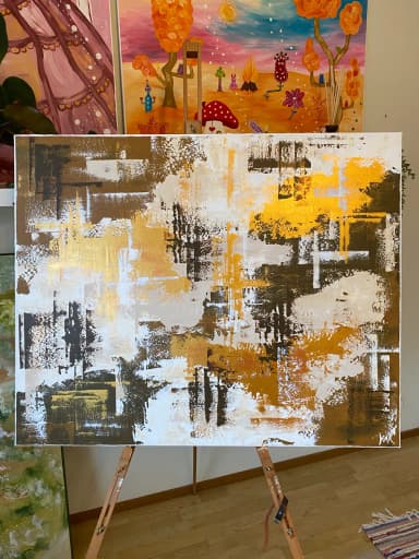 Abstrakti maalaus 100 x 80 cm