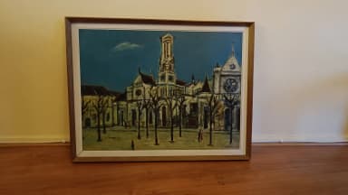 Cuadro de Seppo Arina con tema de iglesias de París