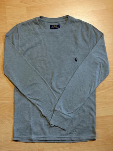 Grå Polo Ralph Lauren långärmad tröja för herrar storlek S