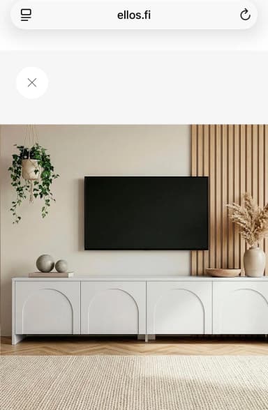 Mueble para TV Aurelia sin usar, color blanco, como nuevo