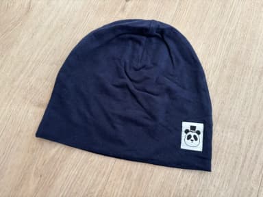 Mini Rodini marineblaue Jersey-Mütze für Kinder 3-9 Jahre