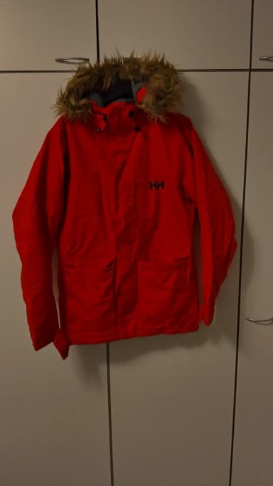 Helly Hansen rote Dubliner Parka Jacke Größe M