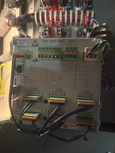 Registrador de datos Endress+Hauser Ecograph T RSG30 con pantalla