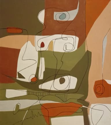 Pintura acrílica Hy-Que en lienzo firmada 2023, 110x90 cm