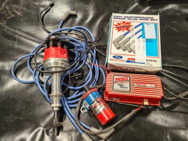 MSD 6AL ignition box with Blaster 2 coil and Pro-Billet distributor