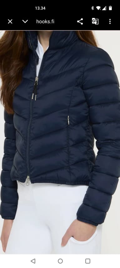 Dunkelblaue Hööks Fairfield Reitjacke Größe 158/164