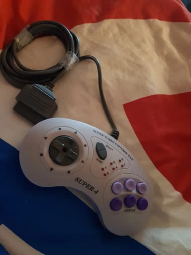 Super-4 Super Turbo Control Pad für SNES mit Turbo-Funktion