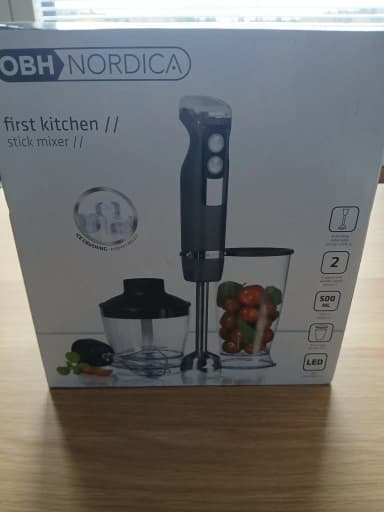 OBH Nordica First Kitchen stavmikser med tilbehør