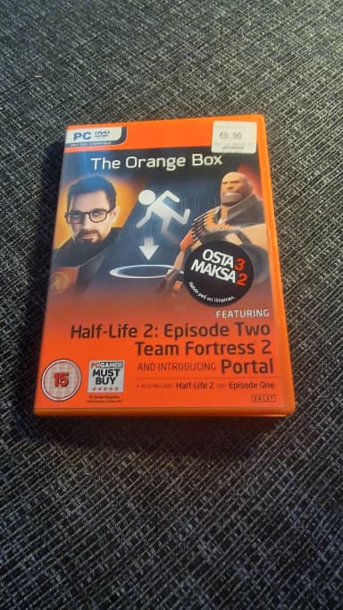 The Orange Box PC-Spiel mit Half-Life 2 und Portal in gutem Zustand