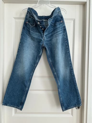 Neue H&M 90er gerade Jeans mit normaler Taille Größe 42
