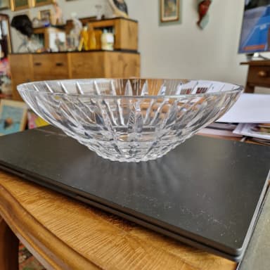 Riihimäki Glas Polar Kristallschale aus den 1960er Jahren