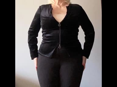 Giorgio Armani musta silkkijakku koko 38